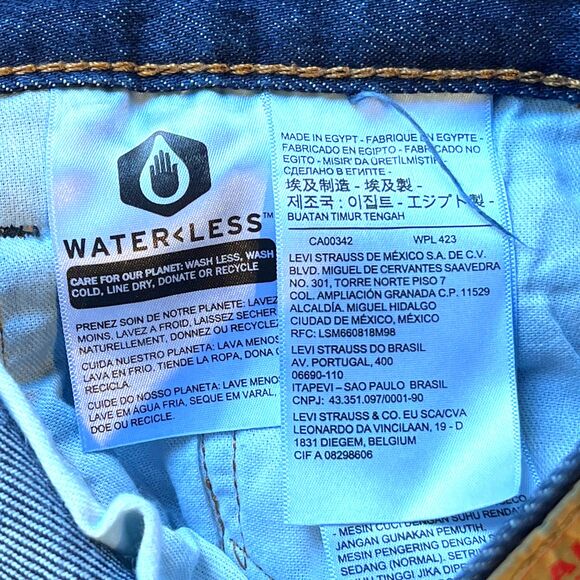 Levi's 501 Jeans Men's Size 40 Dark Wash Casual Everyday Classic 25 Inseam - Picture 6 of 6